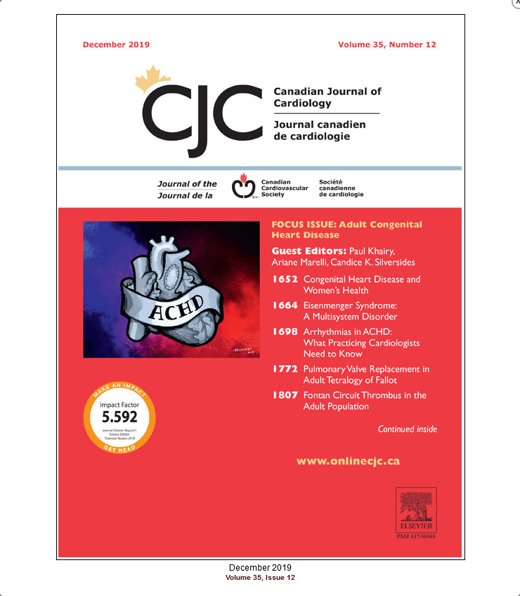 Achd Research The Focus Of This Months Edition Of Canadian Journal Of Cardiology Canadian 7225